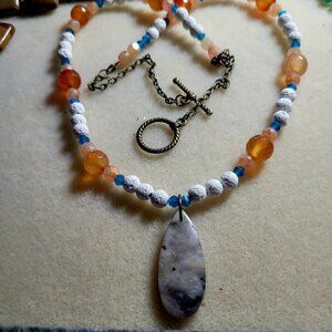 Contemporary beaded necklace